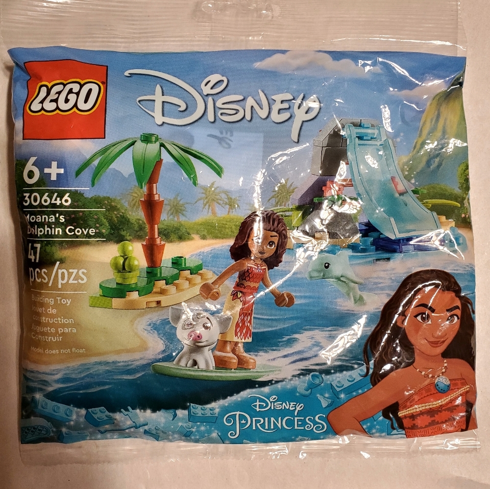 New Sealed LEGO 30646 Disney Moana's Dolphin Cove Polybag 47pcs Water Slide